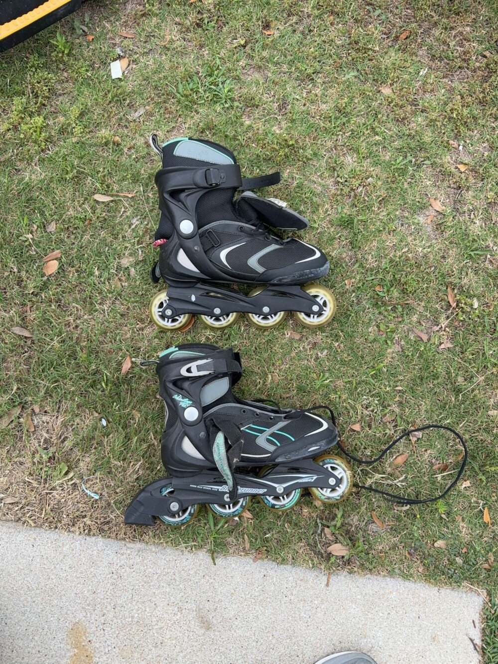 Bladerunner Inline Skates Black Teal Size US 9